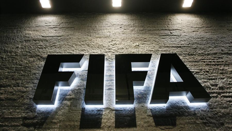 Logo FIFA. (KEYSTONE/Steffen Schmidt/File Foto)