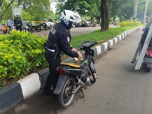 Motor Bodong Rahmat Diangkut Saat Terjaring Operasi Zebra di Bogor