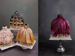 Super Detail! Baker Ini Bikin Cake Desain Gaun Bangsawan