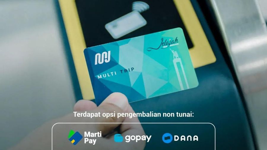 Kartu Jelajah Berganda/Multi Trip Ticket (MTT) untuk naik MRT Jakarta. (Tangkapan layar Instagram mrtjkt)