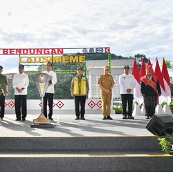 Diresmikan Jokowi, PTPP Tuntaskan Proyek Bendungan Lau Simeme
