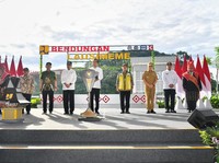 Diresmikan Jokowi, PTPP Tuntaskan Proyek Bendungan Lau Simeme