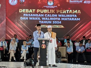 Rupa-rupa Janji dan Pamer Prestasi Mohan-Mujib Saat Debat Pilwalkot Mataram
