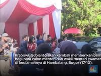 Kembali Ikuti Pembekalan, Calon Menteri Tiba di Hambalang Pagi Ini