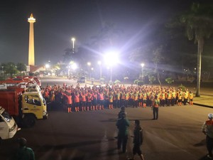 DLH DKI Kerahkan 1.400 Petugas Kebersihan Saat Pelantikan Prabowo-Gibran