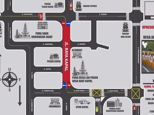 Pengumuman! Jalur Denpasar-Gilimanuk di Kelurahan Kapal Ditutup Jam 3 Sore