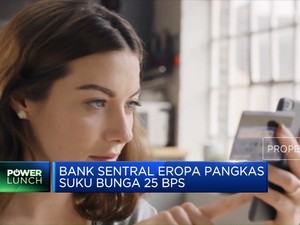  Bank Sentral Eropa Pangkas Suku Bunga 25 Bps