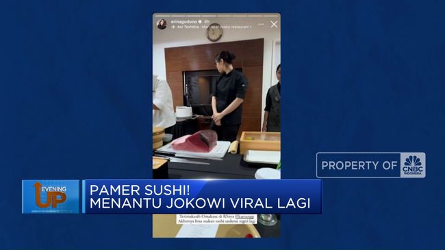 Video: Gara-Gara Pamer Sushi! Menantu Jokowi Viral Lagi