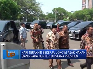 Video: Hari Terakhir Kerja, Jokowi Ajak Makan Siang Menteri di Istana