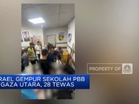 Video: Israel Luluh Lantakkan Sekolah di Jabalia Gaza, 28 Orang Tewas