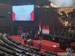 Mengintip Suasana Ruang Sidang Pelantikan Prabowo-Gibran di Gedung DPR