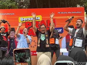 Kampanye Dihadiri Dedengkot Jakmania, Pramono: Diajak Jenguk Gugun Gondrong