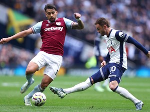 Tottenham Vs West Ham Sengit, Babak Pertama Imbang 1-1