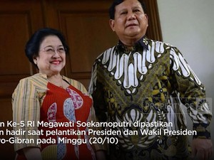 Megawati Tak Hadiri Pelantikan Prabowo-Gibran Besok, Ini Alasannya