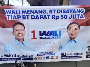 Janji Calon Wali Kota Malang Wahyu Hidayat: Tiap Tahun Rp 50 Juta per RT