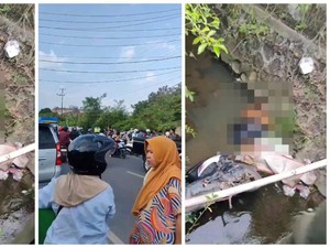Jasad Pria-Motor Ditemukan di Irigasi Kota Metro, Polisi: Korban Laka Tunggal
