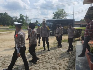 Polres Inhu Patroli Pantau Situasi Jelang Pelantikan Presiden-Pilkada