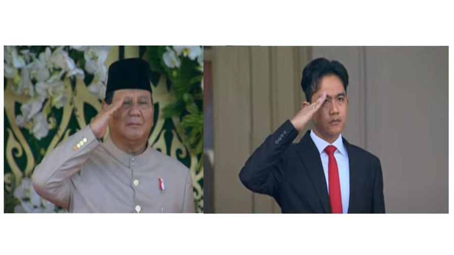 Prabowo Subianto dan Gibran Rakabuming. (Tangkapan layar)