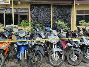 Polisi Temukan 21 Sepeda Motor Curian di Rumah Oknum TNI di Deli Serdang