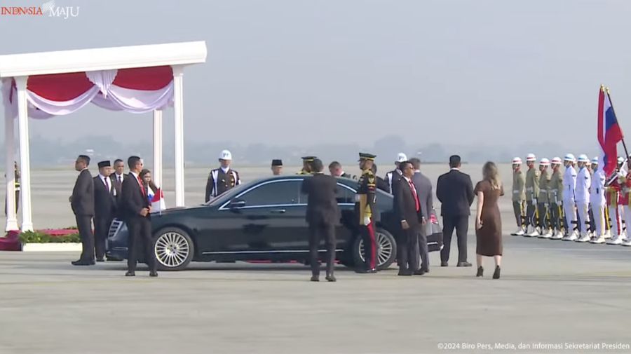 Wakil Pertama PM Rusia Denis Manturov Tiba di Bandara Internasional Soekarno-Hatta, Sabtu (19/10/2024). (Tangkapan Layar)