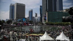 Selamat Datang Presiden Prabowo dari Lautan Manusia di Bundaran HI