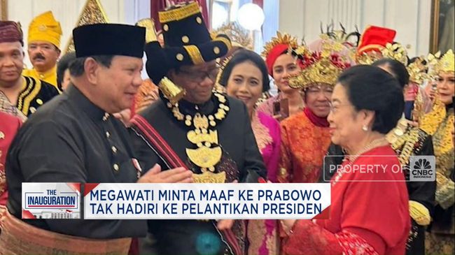 Video: Megawati Minta Maaf ke Prabowo Tak Hadiri Pelantikan Presiden