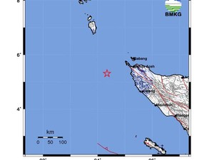 Gempa M 4,8 Terjadi di Sabang