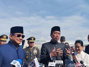 Prabowo Ungkap Pesan Jokowi Usai Antar Terbang ke Solo