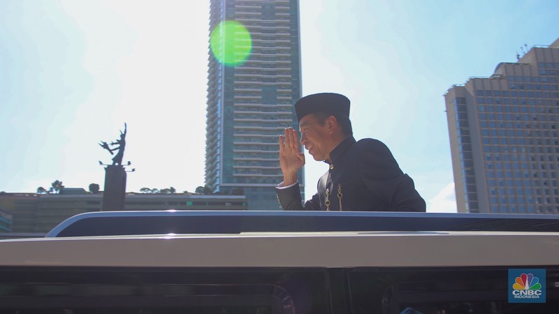 Pelantikan Presiden dan Wakil Presiden RI, Prabowo Subianto - Gibran Rakabuming di MPR RI. (Pool DPR/MPR RI)