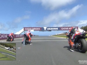 Gara-gara Tear-off, Marquez Hampir Celaka saat Start MotoGP Australia 2024