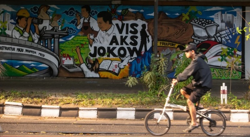 Mural 10 Th Jokowi di Solo. (Ist)