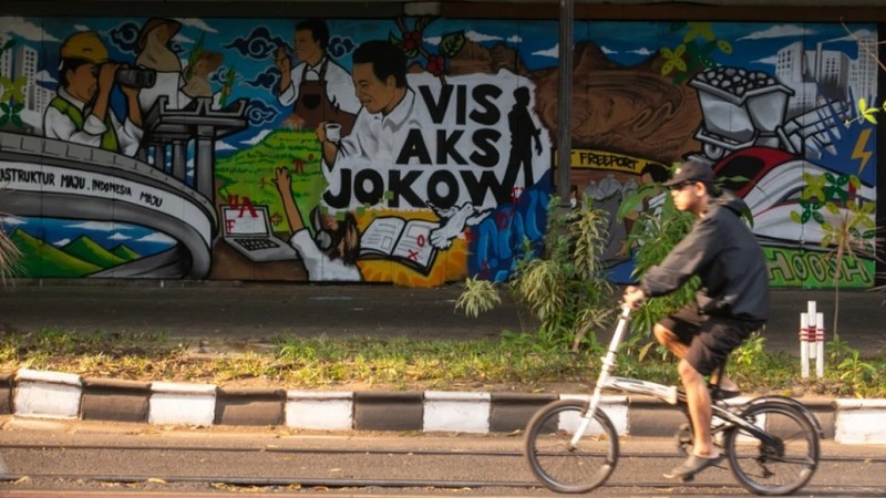 Mural 10 Th Jokowi di Solo. (Ist)