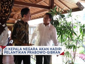  Pelantikan Prabowo-Gibran Dihadiri 21 Kepala Negara