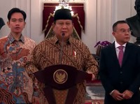 Total 109 Orang, Prabowo Lantik Menteri & Wamen Senin 21 Oktober 2024