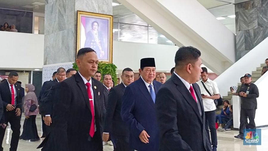 Suasana Pelantikan Presiden dan Wakil Presiden Republik Indonesia Masa Jabatan 2024-2029 di DPR RI, Jakarta, Minggu (20/10/2024). (Tangkapan Layar Youtube Sekretariat Presiden)