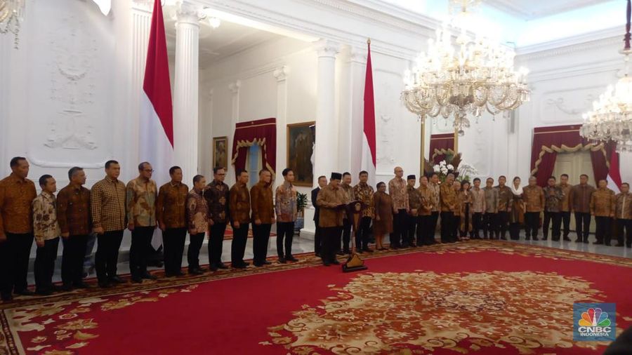 Presiden RI, Prabowo Subianto Mengumumkan nama Wakil Menteri Negara dalam Pemerintahan Periode 2024-2029, Istana Merdeka, 20-10-2024. (²©²ÊÍøÕ¾/Arrijal))