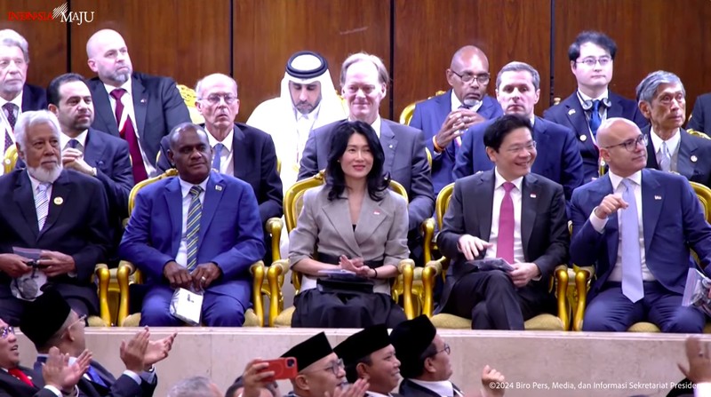 Suasana Pelantikan Presiden dan Wakil Presiden Republik Indonesia Masa Jabatan 2024-2029 di DPR RI, Jakarta, Minggu (20/10/2024). (Tangkapan Layar Youtube Sekretariat Presiden)