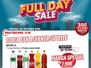 Aneka Minuman Ringan Diskon Gede di Transmart Full Day Sale!