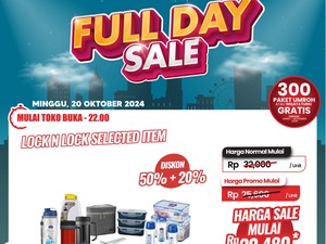 Botol Minum & Kotak Makan di Transmart Full Day Sale Diskon Gede-gedean
