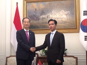 Momen Perdana Wapres Gibran Terima Tamu Negara PM Korsel Han Duck-so