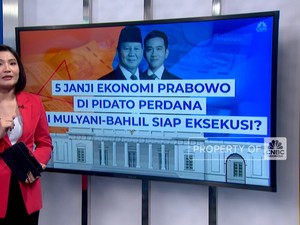 Video: 5 Janji Ekonomi Prabowo di Pidato Perdana