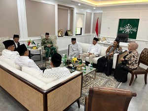 Usai Dilantik, Empat Menteri dari NU Temui Rais Aam dan Ketum PBNU