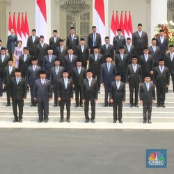 Momen Perdana, Kabinet Merah Putih Prabowo-Gibran Foto Bersama