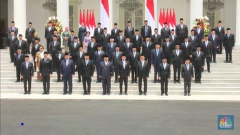Momen Perdana, Kabinet Merah Putih Prabowo-Gibran Foto Bersama