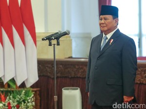 Prabowo Resmi Lantik 55 Wakil Menteri Kabinet Merah Putih