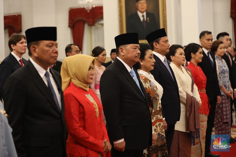 Pelantikan Wakil Menteri Kabinet Merah Putih Masa Jabatan 2024-2029 di Istana Negara, Jakarta, Senin (21/10/2024). (CNBC Indonesia/Tri Susilo)