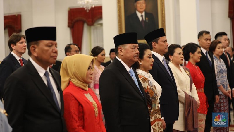 Pelantikan Wakil Menteri Kabinet Merah Putih Masa Jabatan 2024-2029 di Istana Negara, Jakarta, Senin (21/10/2024). (CNBC Indonesia/Tri Susilo)