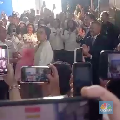 Ratusan PNS Kemenkeu Sambut Meriah Sri Mulyani Jadi Menteri Lagi