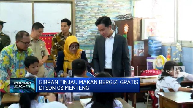 Video: Gibran Tinjau Makan Bergizi Gratis di SDN 03 Menteng