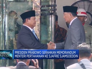  Prabowo Serahkan Memorandum ke Menteri Pertahanan Baru